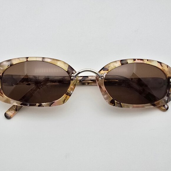 *SOLD*Brighton Romeo Juliet Silver Olive Pink Tortoise Frame Brown Lens Sunglass - Picture 14 of 16